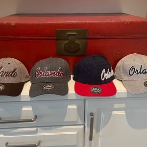 JERRY LEIGH PREMIUM ORLANDO FLORIDA BASEBALL HATS - UNISEX - BRAND NEW WITH TAGS